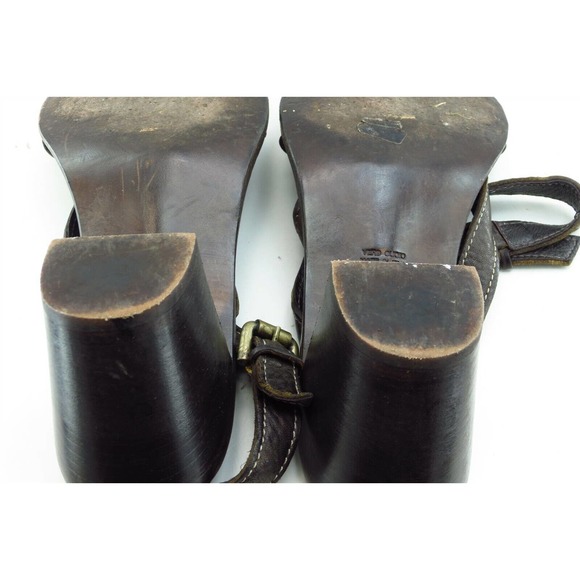 Tremp Sz 40‎ M Brown Strappy Leather Women Sandals 1935 - Picture 6 of 7